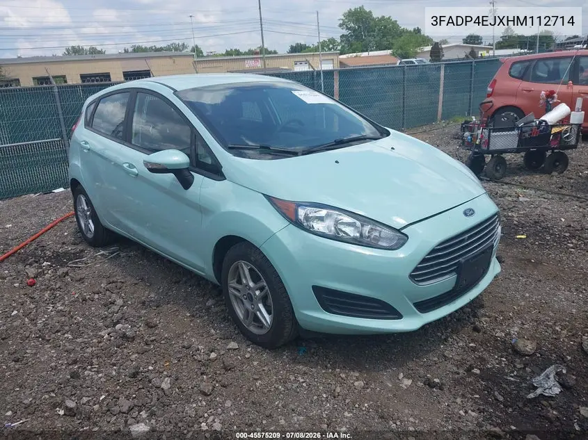 2017 Ford Fiesta Se VIN: 3FADP4EJXHM112714 Lot: 45575209