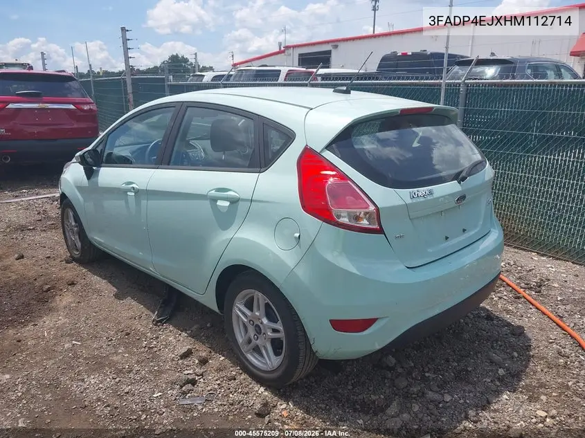 2017 Ford Fiesta Se VIN: 3FADP4EJXHM112714 Lot: 45575209