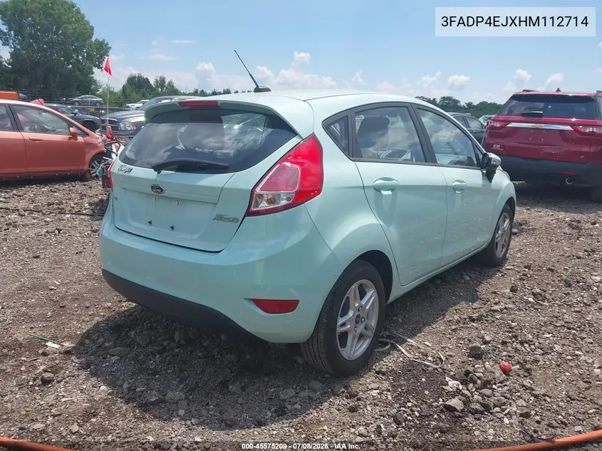 2017 Ford Fiesta Se VIN: 3FADP4EJXHM112714 Lot: 45575209