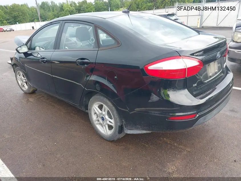 2017 Ford Fiesta Se VIN: 3FADP4BJ8HM132450 Lot: 45618519