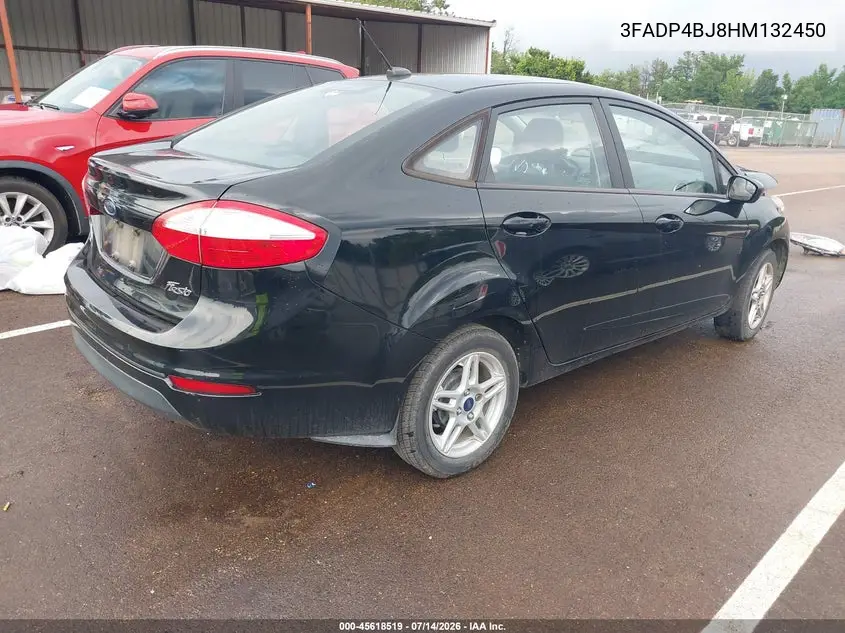 2017 Ford Fiesta Se VIN: 3FADP4BJ8HM132450 Lot: 45618519