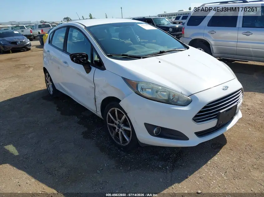 2017 Ford Fiesta Se VIN: 3FADP4EJ3HM170261 Lot: 45622650