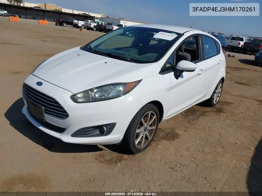 2017 Ford Fiesta Se VIN: 3FADP4EJ3HM170261 Lot: 45622650