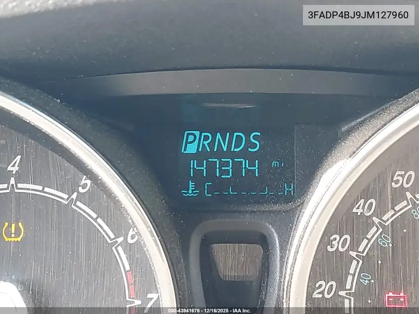 3FADP4BJ9JM127960 2018 Ford Fiesta Se