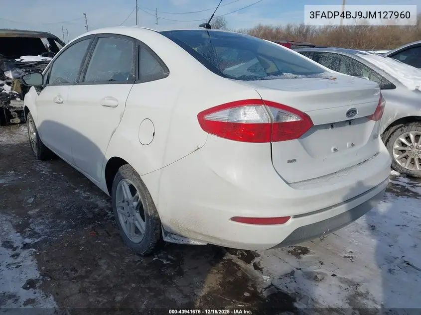 3FADP4BJ9JM127960 2018 Ford Fiesta Se