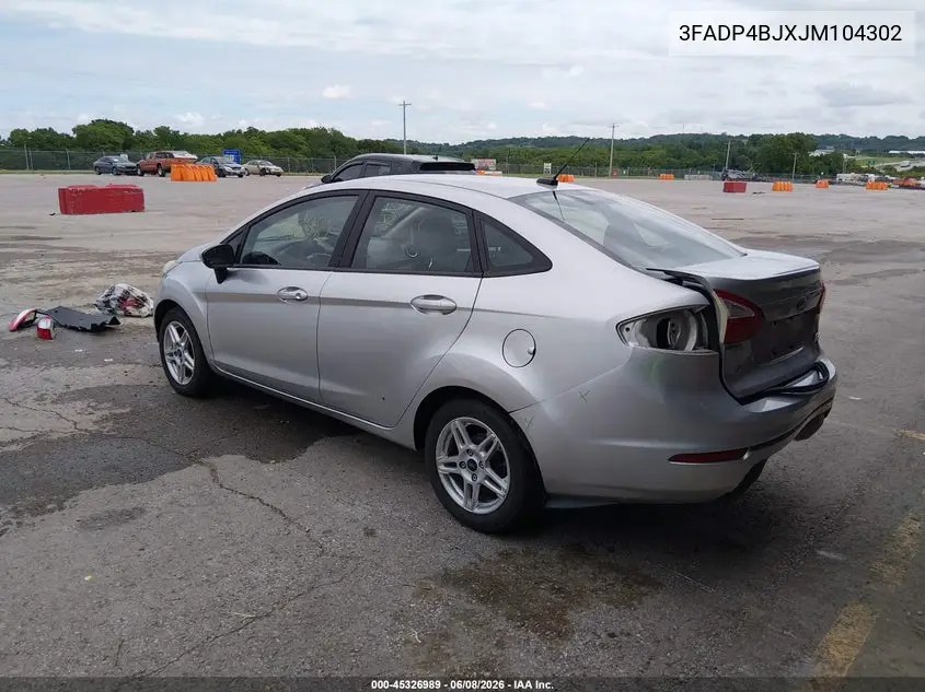 2018 Ford Fiesta Se VIN: 3FADP4BJXJM104302 Lot: 45326989