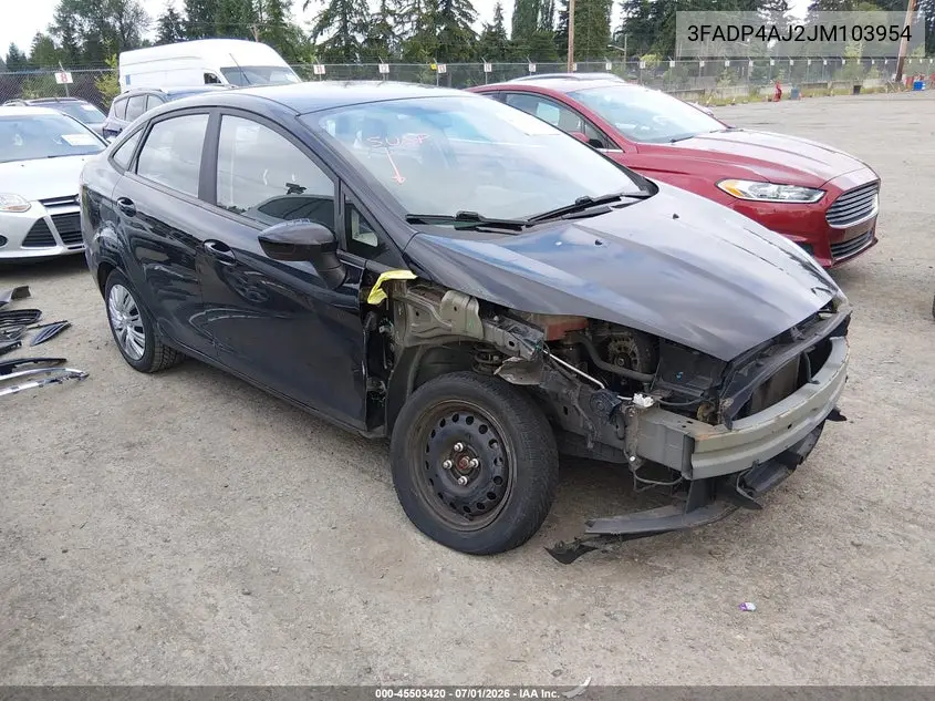 2018 Ford Fiesta S VIN: 3FADP4AJ2JM103954 Lot: 45503420