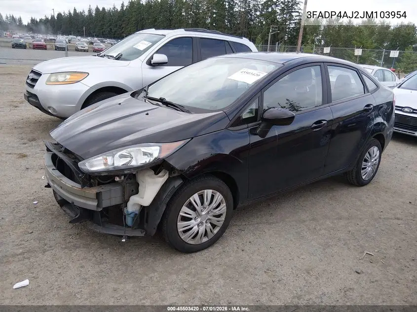 2018 Ford Fiesta S VIN: 3FADP4AJ2JM103954 Lot: 45503420