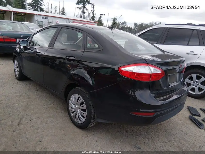 2018 Ford Fiesta S VIN: 3FADP4AJ2JM103954 Lot: 45503420