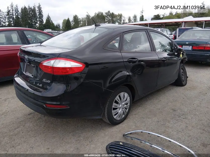 2018 Ford Fiesta S VIN: 3FADP4AJ2JM103954 Lot: 45503420
