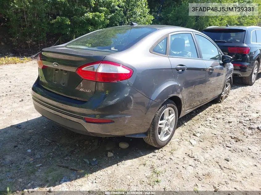 2018 Ford Fiesta Se VIN: 3FADP4BJ5JM139331 Lot: 45552656