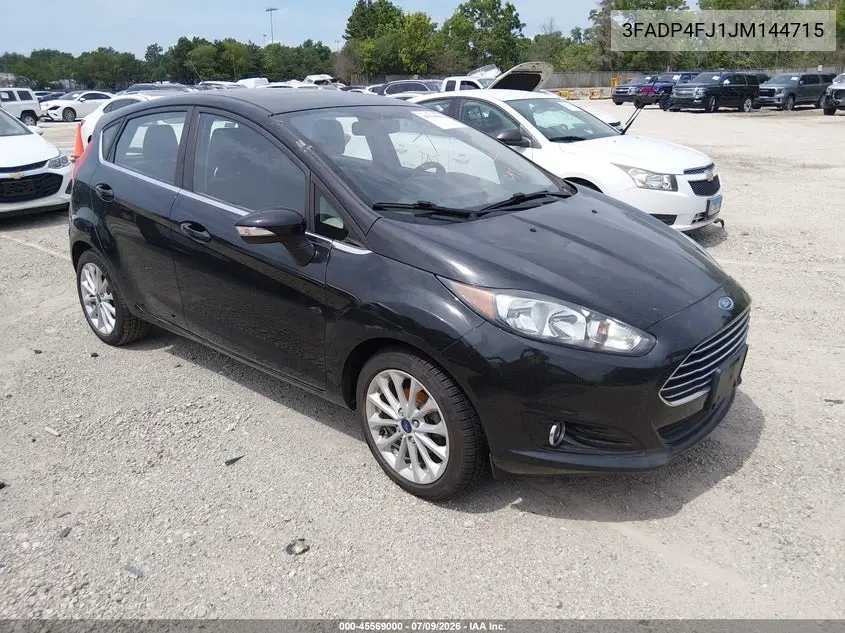 2018 Ford Fiesta Titanium VIN: 3FADP4FJ1JM144715 Lot: 45569000