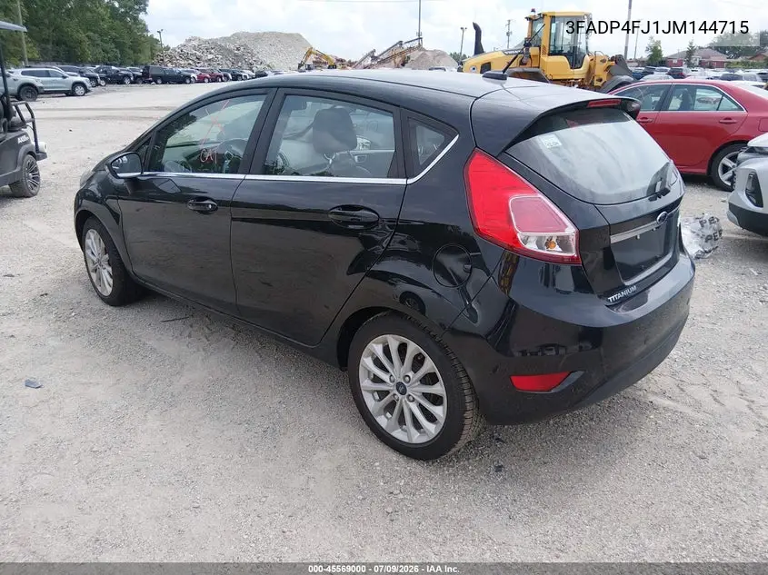 2018 Ford Fiesta Titanium VIN: 3FADP4FJ1JM144715 Lot: 45569000