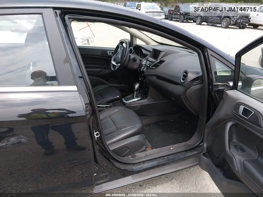 2018 Ford Fiesta Titanium VIN: 3FADP4FJ1JM144715 Lot: 45569000