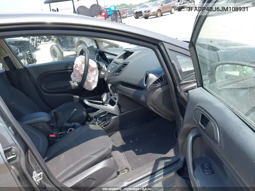 2018 Ford Fiesta Se VIN: 3FADP4BJ6JM108931 Lot: 45596422