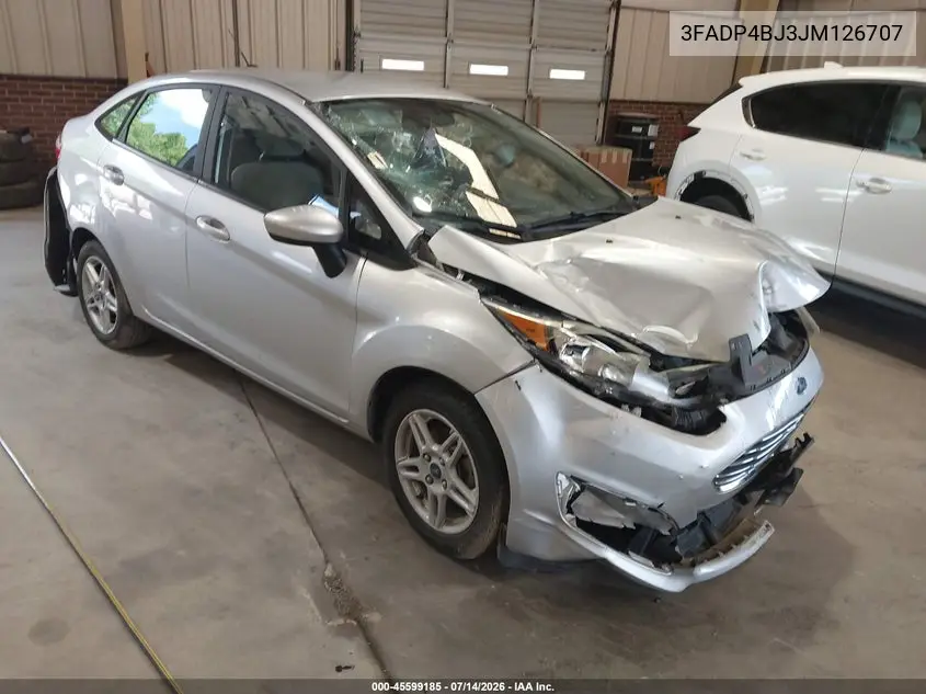 2018 Ford Fiesta Se VIN: 3FADP4BJ3JM126707 Lot: 45599185