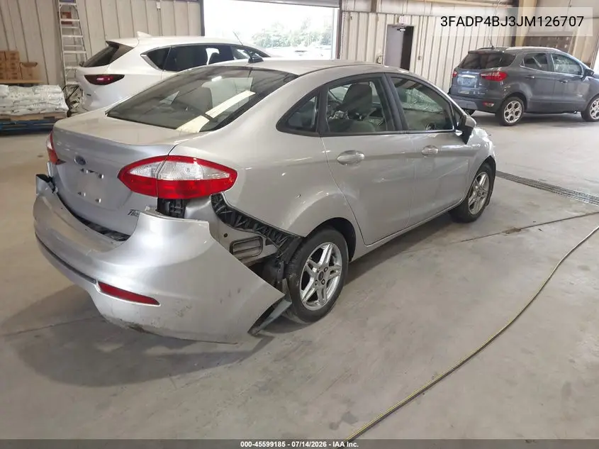 2018 Ford Fiesta Se VIN: 3FADP4BJ3JM126707 Lot: 45599185