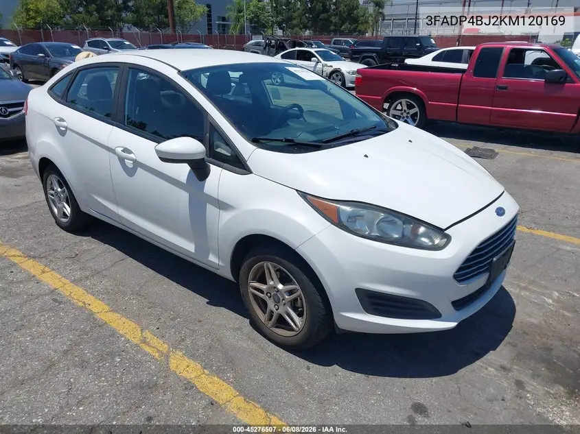2019 Ford Fiesta Se VIN: 3FADP4BJ2KM120169 Lot: 45276507