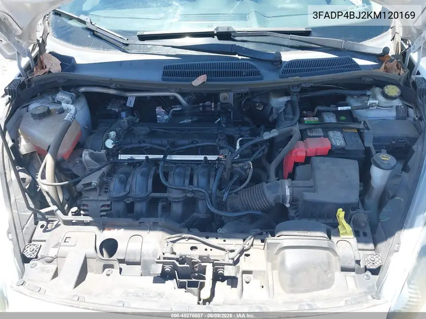 2019 Ford Fiesta Se VIN: 3FADP4BJ2KM120169 Lot: 45276507