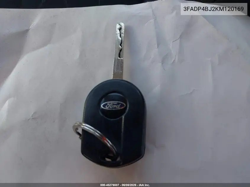 2019 Ford Fiesta Se VIN: 3FADP4BJ2KM120169 Lot: 45276507
