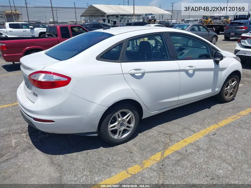 2019 Ford Fiesta Se VIN: 3FADP4BJ2KM120169 Lot: 45276507