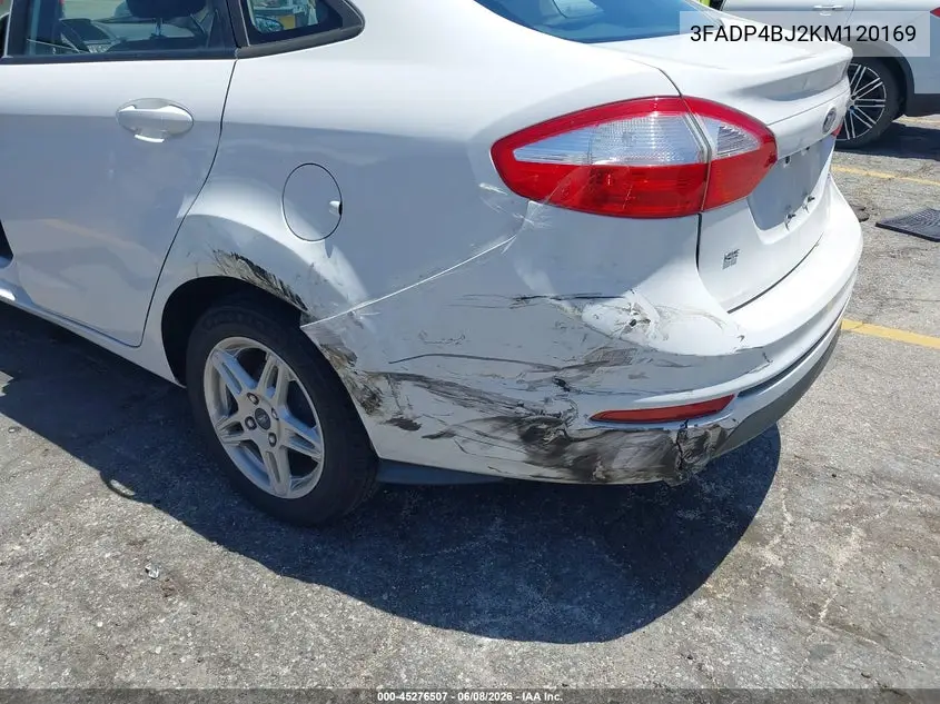 2019 Ford Fiesta Se VIN: 3FADP4BJ2KM120169 Lot: 45276507