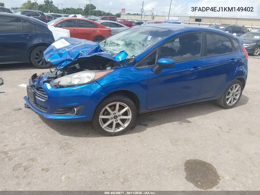 2019 Ford Fiesta Se VIN: 3FADP4EJ1KM149402 Lot: 45336671