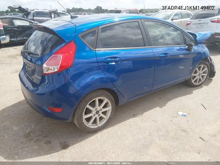 2019 Ford Fiesta Se VIN: 3FADP4EJ1KM149402 Lot: 45336671