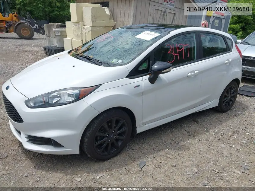 2019 Ford Fiesta St Line VIN: 3FADP4DJXKM139680 Lot: 45383497