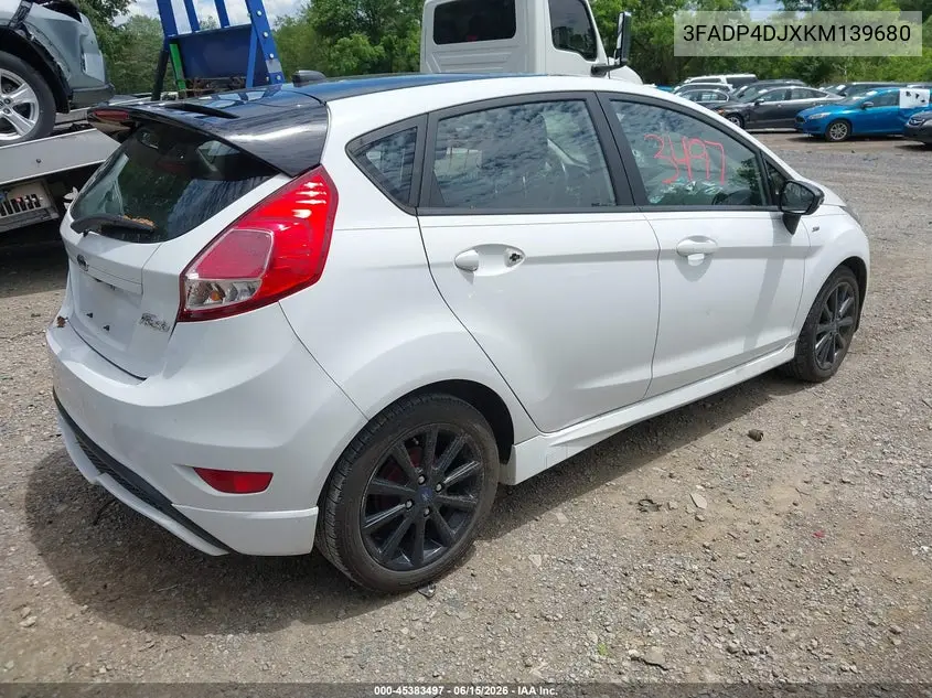 2019 Ford Fiesta St Line VIN: 3FADP4DJXKM139680 Lot: 45383497