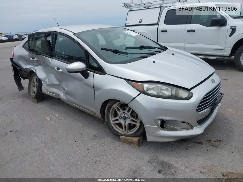 2019 Ford Fiesta Se VIN: 3FADP4BJ1KM119806 Lot: 45441944