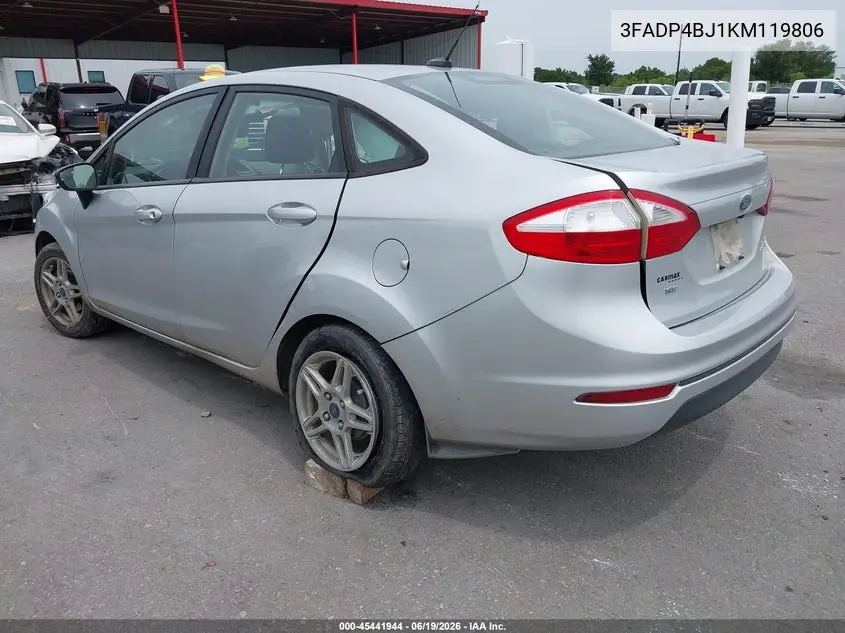 2019 Ford Fiesta Se VIN: 3FADP4BJ1KM119806 Lot: 45441944