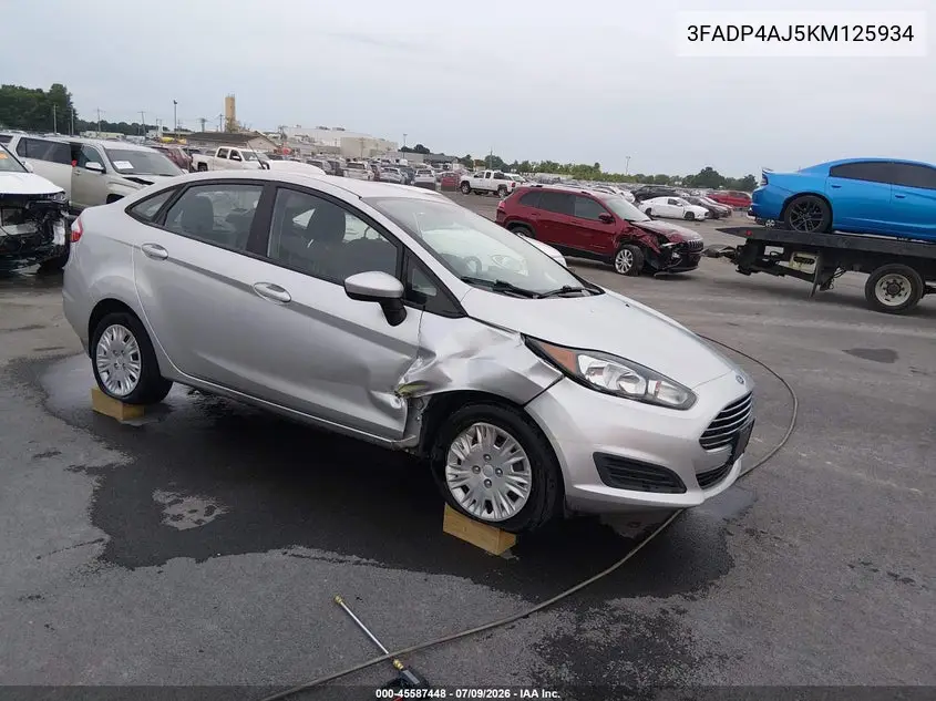 2019 Ford Fiesta S VIN: 3FADP4AJ5KM125934 Lot: 45587448