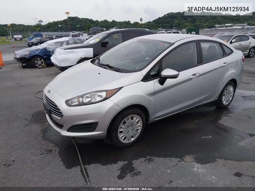 2019 Ford Fiesta S VIN: 3FADP4AJ5KM125934 Lot: 45587448