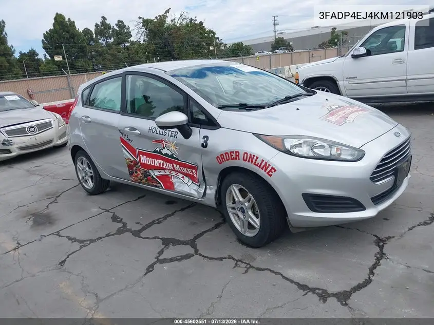 2019 Ford Fiesta Se VIN: 3FADP4EJ4KM121903 Lot: 45602551