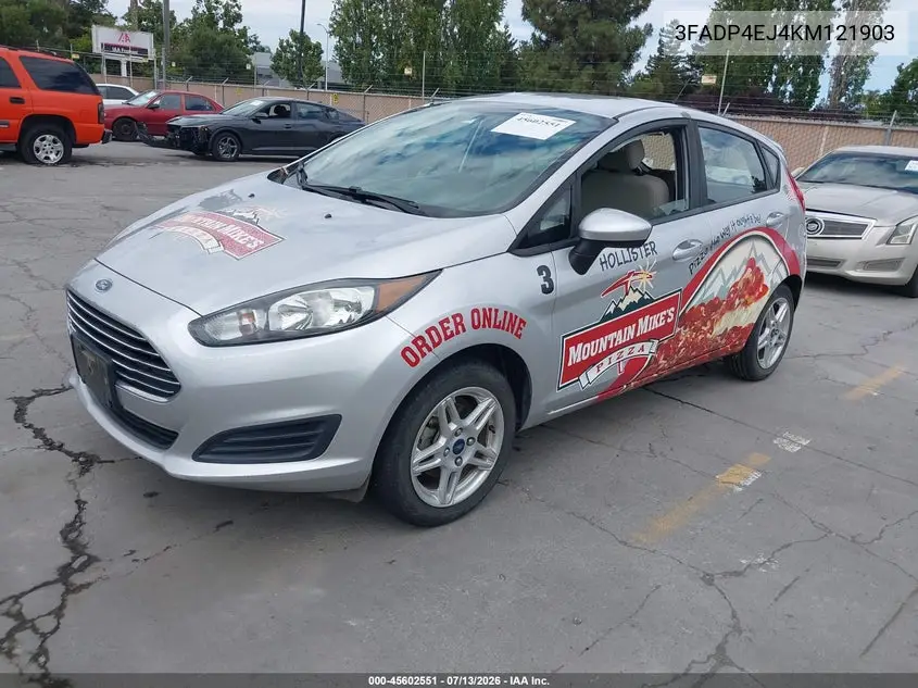 2019 Ford Fiesta Se VIN: 3FADP4EJ4KM121903 Lot: 45602551