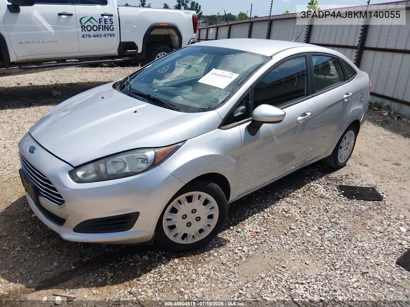 2019 Ford Fiesta S VIN: 3FADP4AJ8KM140055 Lot: 45604519