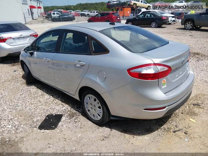 2019 Ford Fiesta S VIN: 3FADP4AJ8KM140055 Lot: 45604519