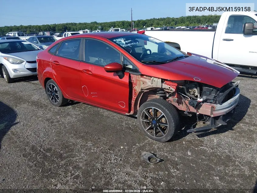 2019 Ford Fiesta Se VIN: 3FADP4BJ5KM159158 Lot: 45609968