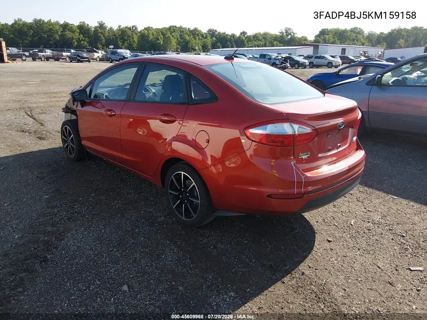 2019 Ford Fiesta Se VIN: 3FADP4BJ5KM159158 Lot: 45609968