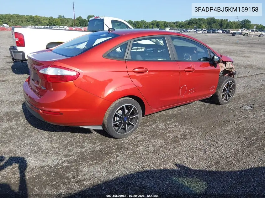 2019 Ford Fiesta Se VIN: 3FADP4BJ5KM159158 Lot: 45609968