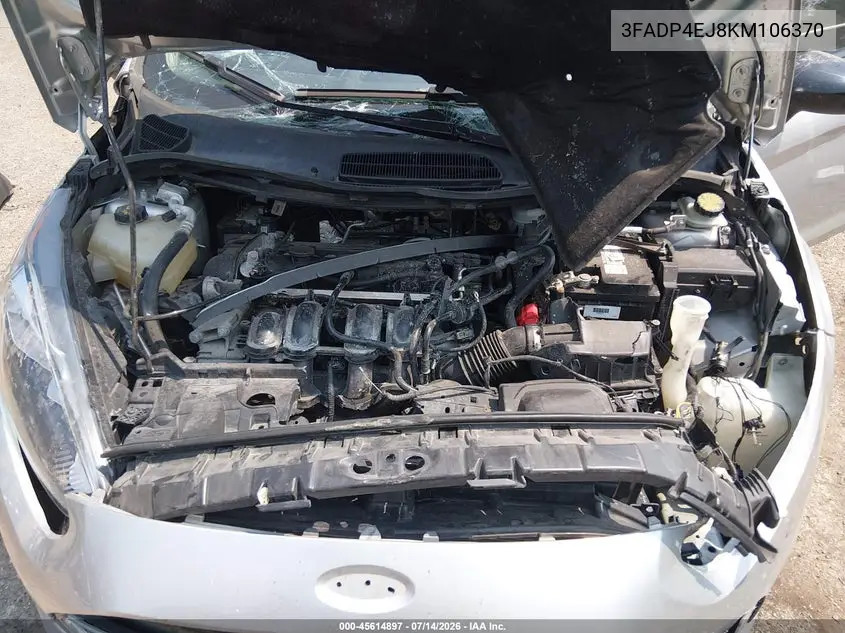 2019 Ford Fiesta Se VIN: 3FADP4EJ8KM106370 Lot: 45614897