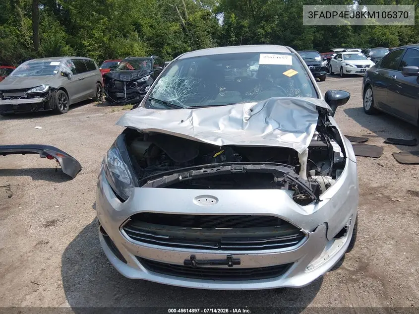 2019 Ford Fiesta Se VIN: 3FADP4EJ8KM106370 Lot: 45614897