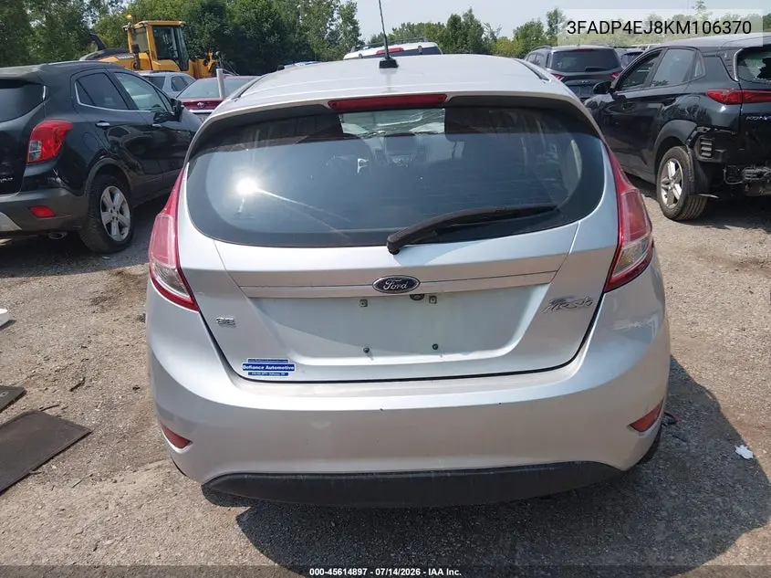 2019 Ford Fiesta Se VIN: 3FADP4EJ8KM106370 Lot: 45614897