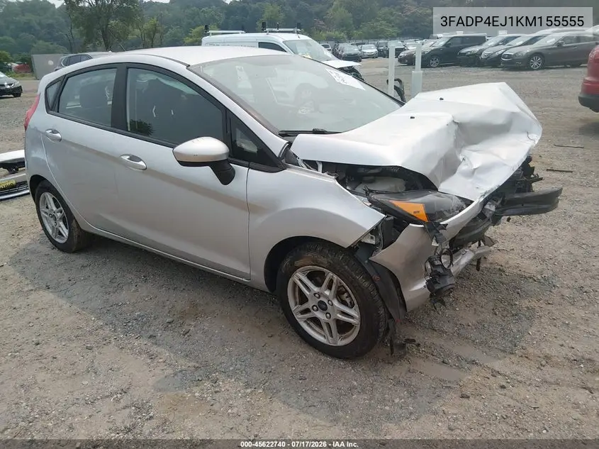 2019 Ford Fiesta Se VIN: 3FADP4EJ1KM155555 Lot: 45622740