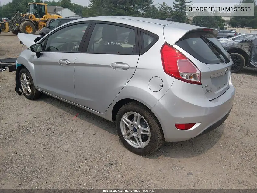 2019 Ford Fiesta Se VIN: 3FADP4EJ1KM155555 Lot: 45622740