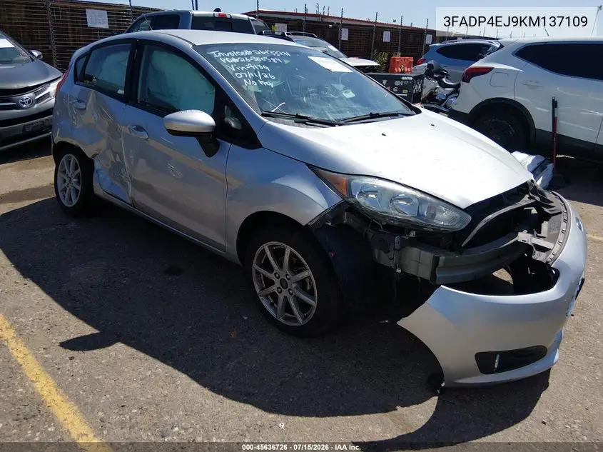 2019 Ford Fiesta Se VIN: 3FADP4EJ9KM137109 Lot: 45636726