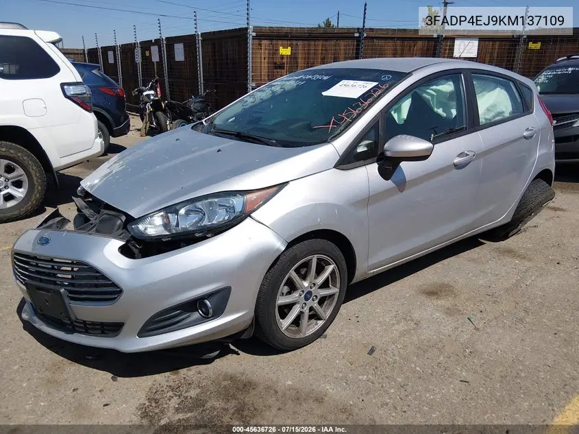 2019 Ford Fiesta Se VIN: 3FADP4EJ9KM137109 Lot: 45636726