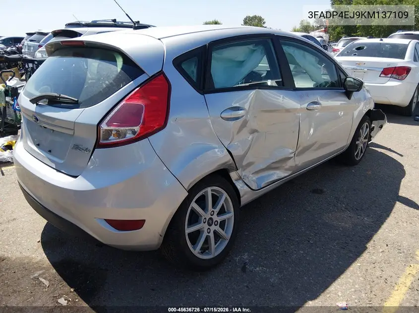 2019 Ford Fiesta Se VIN: 3FADP4EJ9KM137109 Lot: 45636726