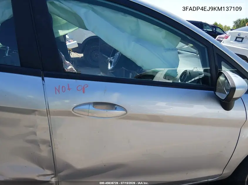 2019 Ford Fiesta Se VIN: 3FADP4EJ9KM137109 Lot: 45636726